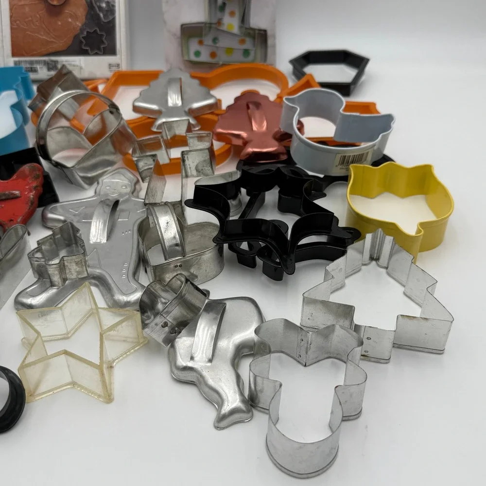 Mix Cookie Cutter Lot IKEA Vinterfint Sunny Side Up Bakery Metal Plastic Shapes
